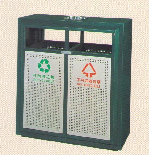 户外金属垃圾桶分类垃圾桶